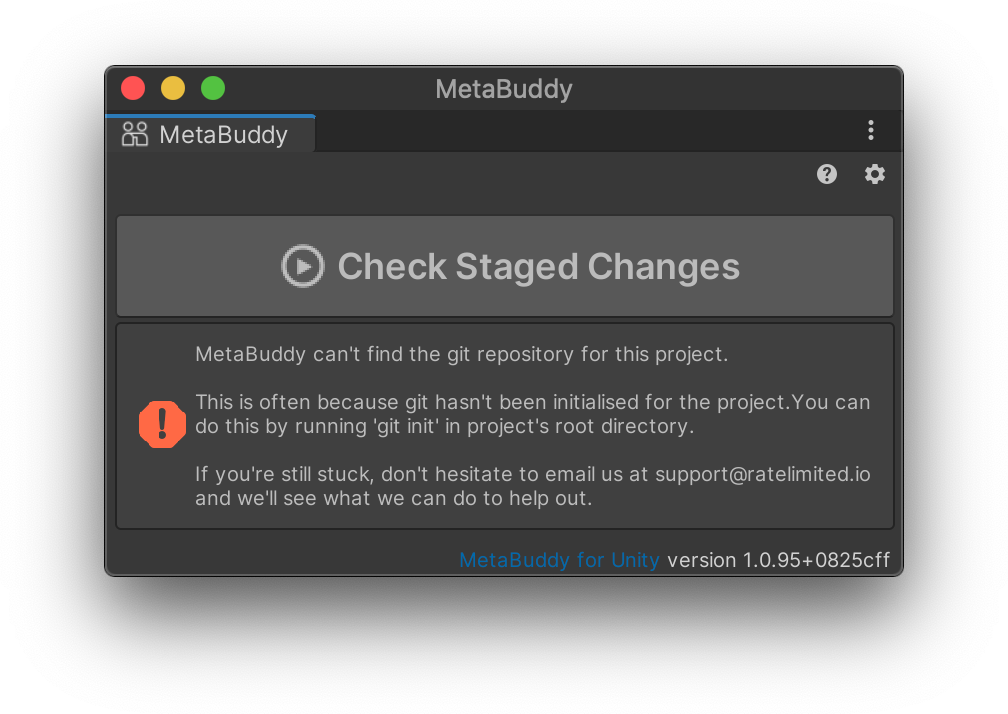 MetaBuddy Can't Find Git Repository